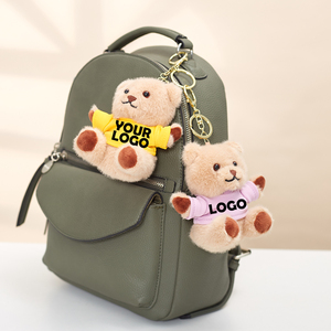 2025 Tùy Chỉnh Thú Nhồi Bông Gấu Bông Lớp Phủ T-Shirt Lông Kawaii Sang Trọng Kích Thước Nhỏ Gấu Bông <span class=keywords><strong>Mini</strong></span> Đồ Chơi Sang Trọng <span class=keywords><strong>Keychain</strong></span> - Product Image 2