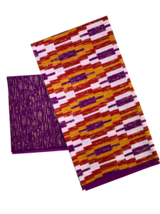 ผ้าปาจน์แอฟริกันลายแว็กซ์กลิตเตอร์สีทองประดับตกแต่ง - Product Image 4