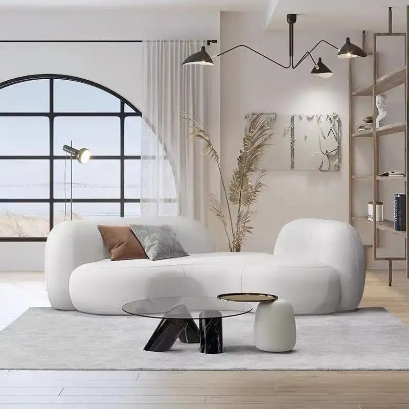 Sofa Tateyama Italia, Bagian Kursi Cinta Mewah Desainer Modern Bentuk Melengkung Furnitur Ruang Tamu