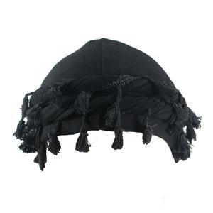 <span class=keywords><strong>Bonnet</strong></span> <span class=keywords><strong>Homme</strong></span> Doublé Pull-over Européen-Américain, Nouveau <span class=keywords><strong>Bonnet</strong></span> Croisé <span class=keywords><strong>avec</strong></span> Bord à Pompon, Coiffure Personnalisée, <span class=keywords><strong>Bonnet</strong></span> à Queue Torsadée - Product Image 6