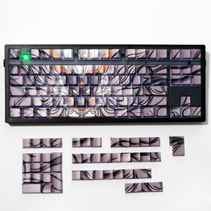 Custom Dye-sublimation Translucent Keycaps Side-printed Cool <b>Gaming</b> Style for Mechanical Keyboards Keycap-82 Theme - Product Image 3
