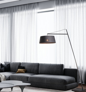 <strong>Large</strong> Long Arm Fabric <strong>Shade</strong> Modern <strong>Floor</strong> Light <strong>Lamp</strong> <strong>for</strong> Living Room - Product Image 3