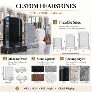 <span class=keywords><strong>Prix</strong></span> des monuments et pierres tombales en granit noir absolu de style israélien - Product Image 4
