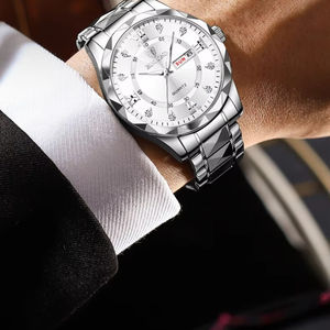 Montres lumineuses pour femmes et montres à quartz pour hommes BINBOND2521 2026 – Bracelets en cuir et acier tendance pour couples – Vente chaude à prix réduit - Product Image 5