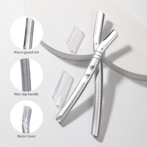 Recortadora <span class=keywords><strong>de</strong></span> <span class=keywords><strong>Cejas</strong></span>, Rostro y Cuerpo Touch Up Razor Ultra-Sharp con <span class=keywords><strong>Cuchilla</strong></span> <span class=keywords><strong>de</strong></span> Acero Inoxidable y Plástico JJF09, con Cubierta Protectora - Product Image 3