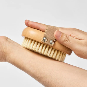 <span class=keywords><strong>Brosse</strong></span> sèche exfoliante à tête ronde pour le massage du corps, avec impression personnalisée du logo - Product Image 3