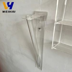 <span class=keywords><strong>Vase</strong></span> à fleurs mural en acrylique transparent, support mural en acrylique pour fleurs en <span class=keywords><strong>tube</strong></span> pour la décoration de la maison/présentation en fleuriste - Product Image 3