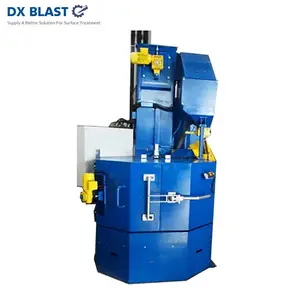 2 masa Abrator döküm ve dövme yüzey temizleme parçaları patlatma ekipmanı çelik Blaster dönüş atış kumlama makinesi