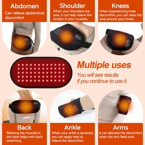 Pad per Terapia a Luce Rossa per il Corpo, 60 LED 660nm e 850nm, Flessibile e Portatile per Schiena, Ginocchia, Relax Post-Allenamento - Product Image 6