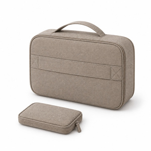 Toiletry <b>Bag</b> Modular 2 in 1 Polyester Removable Inner Pouches Waterproof Lining Luggage <b>Trolley</b> <b>Sleeve</b> Custom Logo ISO BSCI - Product Image 3