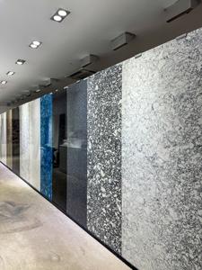 Comptoirs en quartzite de pierre naturelle au design moderne, surface résistante aux chocs thermiques, dessus de meuble de salle de bain en jade, épaisseur 15 mm, poli - Product Image 2