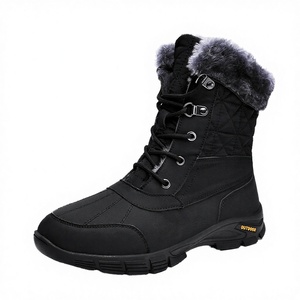 Botas de Nieve Impermeables para Hombre, con Cordones, Antideslizantes, para Exteriores, con Plantilla de PU y EVA, Altura hasta el Tobillo, para Otoño e Invierno - Product Image 3