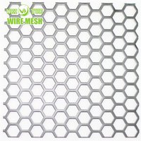 Tôle perforée en métal de 2 mm d'épaisseur, maille à trous ronds de 1 mm et 2 mm, plaque en acier inoxydable 304 316, tôle perforée en aluminium