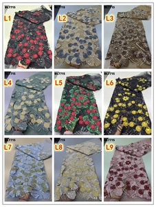 Lusso abito da sposa tessuto Austria ricamo moda Design paillettes pizzo <span class=keywords><strong>di</strong></span> fabbrica prezzo <span class=keywords><strong>di</strong></span> fabbrica tessuto <span class=keywords><strong>di</strong></span> pizzo per matrimonio la nostra azienda - Product Image 6