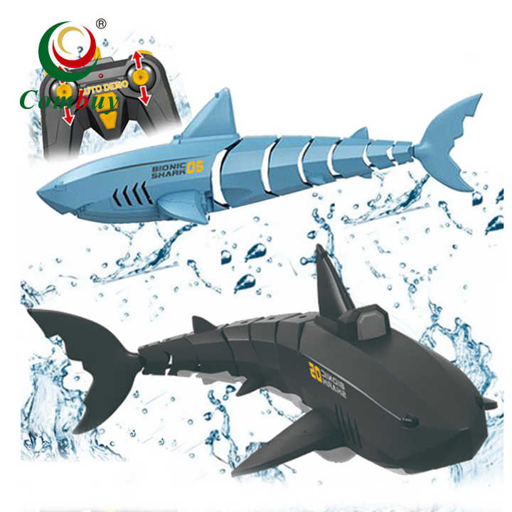 Escomdp Mini requin télécommandé - Bateau sous-marin électrique réa
