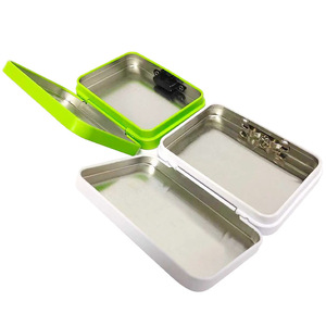 Özel Tasarım CR Düğmeli Metal Kilitli Teneke Kutu, Mühürlü Kapaklı Sigara Kutusu, Kozmetik Ambalajı - Product Image 3