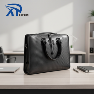 Maletín de fibra de carbono brillante de 14 pulgadas de alta resistencia para hombres Maletín suave de bajo precio - Product Image 1