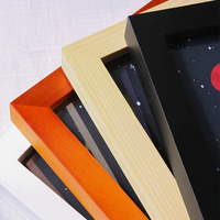Cadre photo carré en bois massif 16x16 pouces fait à la main tenture murale et affichage de table pour la décoration intérieure Art Photo imprime sans tapis