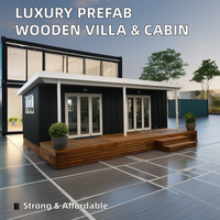 Luxe préfabriqué moderne cabane en rondins paquet plat en bois Villa abri de jardin conteneur extensible bureau hôtel entrepôt traditionnel