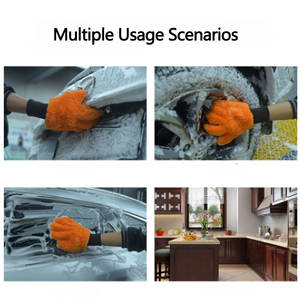 Guante de lavado de coches de cinco dedos de alta calidad Guante de limpieza de vehículos suave y duradero - Product Image 3