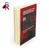 Fabricant de livres d'impression personnalisés sur demande Couverture souple Impression Mallette de service Livre relié de couleur noire Couverture souple