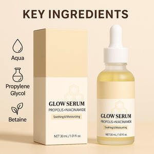 Propolis and Niacinamide <b>Face</b> Serum with Glycerin Whitening and Age-Fighting Ingredients Improves Skin Tone and Shrinks Pores - Product Image 3