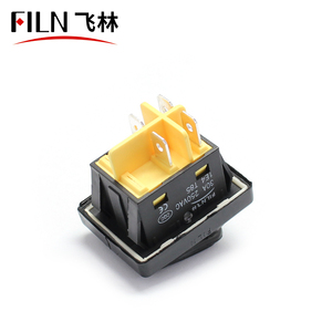 FILN Factory Outlet KCD4 saklar <span class=keywords><strong>Rocker</strong></span>, berbentuk perahu tahan air 30A arus tinggi 4-Pin dengan lampu LED - Product Image 5