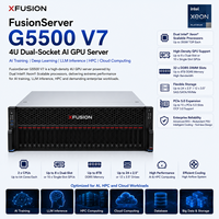Serveur IA GPU double Intel Xeon XFusion FusionServer G5500 V7 4U pour l'apprentissage profond, la formation de LLM, l'inédition et la plateforme de calcul HPC