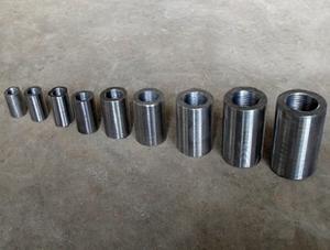 Reliable Weldable Carbon Steel/Zinc Alloy Bar Splice Coupler Polished Finish for Welded Mesh Reinforcement Connecting Sleeve - Product Image 2