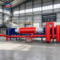 Équipement de carbonisation à tambour continu entièrement automatique pour la carbonisation des branches de coquilles de noix de coco