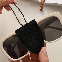 Voyage Magnétique Chapeau Clip Fermoir Lunettes De Soleil Titulaire Organisateur Clip Lunettes De Protection Boîte Cas En Cuir PU Lunettes Sac Pochette