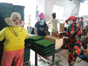 Azulejos de cubierta entrelazados impermeables, césped de 300x300mm para interior y exterior, fácil instalación, balcón, decoración de jardín para muebles de exterior - Product Image 4