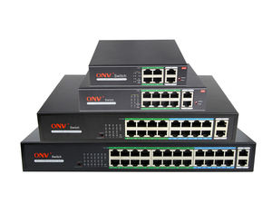 ONVホットセールアンマネージド4ポート10/100M PoEスイッチは、IPカメラ用の250メートルの長距離をサポート - Product Image 1