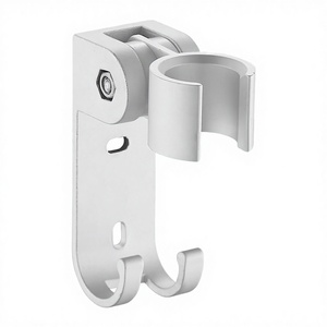 Support mural réglable à 90° pour <span class=keywords><strong>pommeau</strong></span> <span class=keywords><strong>de</strong></span> <span class=keywords><strong>douche</strong></span> en aluminium brossé moderne, idéal pour la vente en gros - Product Image 4