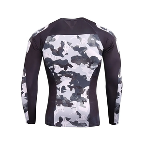 เสื้อรัดกล้ามเนื้อแขนยาว MMA คุณภาพสูงแบบกำหนดเอง ขายส่งยอดนิยมปี 2024 สำหรับผู้ใหญ่ ชุดศิลปะการต่อสู้ โพลีเอสเตอร์/ไนลอน - Product Image 2