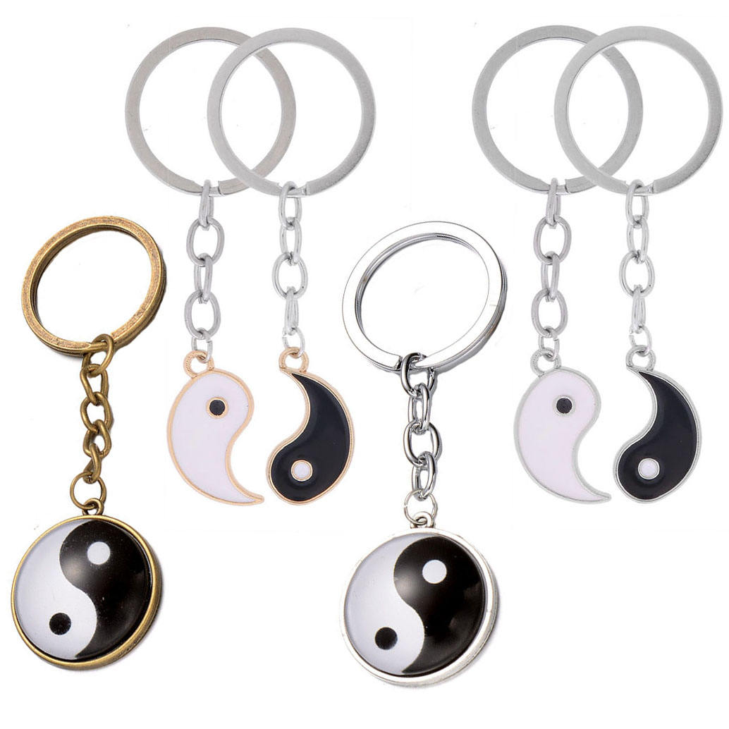 Yin Yang Keychains Elegant Tai Chi Jewelry for All