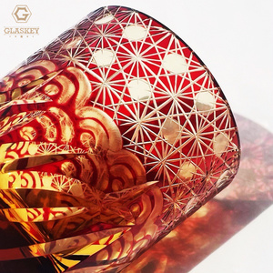 Verre à <span class=keywords><strong>whisky</strong></span> de style <span class=keywords><strong>japonais</strong></span> haut de gamme sculpté à la main bar à vin étranger verre à bière tasse en verre cristal nuage ambre - Product Image 6