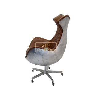 <span class=keywords><strong>Chaise</strong></span> <span class=keywords><strong>de</strong></span> <span class=keywords><strong>bureau</strong></span> avec <span class=keywords><strong>oeuf</strong></span> d'aviateur, <span class=keywords><strong>chaise</strong></span> d'aviateur vintage - Product Image 4