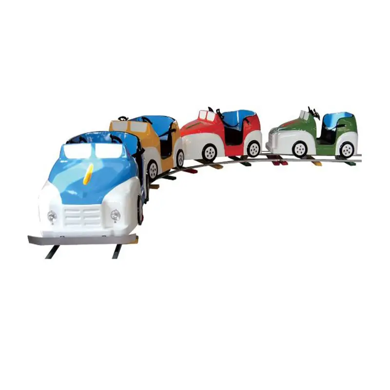 6 người chơi tàu điện Công viên giải trí đi xe thiết bị trẻ em đường sắt theo dõi tàu điện