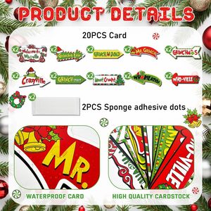 Set di 10 Decorazioni Natalizie da Giardino Grinchmas con Accessori Fotografici <span class=keywords><strong>per</strong></span> Feste di <span class=keywords><strong>Natale</strong></span> - Product Image 3