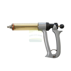 Jeringa Veterinaria Semiautomática para Uso Agrícola, 25ml 50ml, Dosificación Ajustable, Inyector de Animales para Vacunación de Ganado - Product Image 3