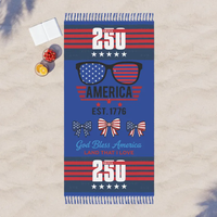 Serviettes de plage surdimensionnées, 250 Years Patriotic, douces, absorbantes, à séchage rapide, pour adultes, hommes et femmes