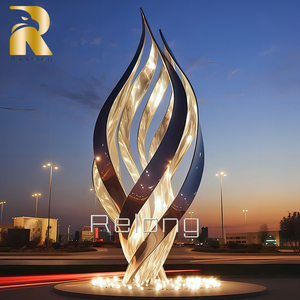 Scultura Moderna Astratta in Acciaio Inossidabile di Grandi Dimensioni RELONG, Personalizzabile per Decorazioni Urbane Esterne - Product Image 6