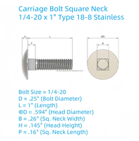 Long boulon de chariot de taille de filetage M16 finition zinguée tête hexagonale norme DIN OEM pris en charge pour laiton fer Monel 400 acier ordinaire