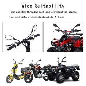 Rétroviseurs universels pour guidon de moto ou scooter de 7/8 pouces, produit de qualité supérieure - Product Image 6