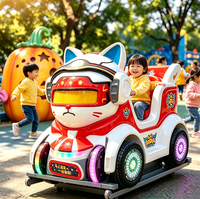 Nouvelle machine de manège pour enfants en fibre de verre, modèle Space Cat, avec écran de jeu, pour centre commercial