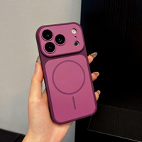 Coque de téléphone magnétique pour iPhone 18, effet peau mate, en TPU, protection de l'appareil photo, compatible avec iPhone 18, 17, 16 Pro Max