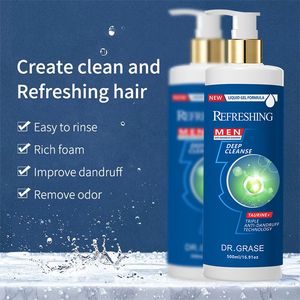 Shampooing pour hommes à marque privée, antipelliculaire, anti-chute, stimulant la croissance des cheveux, renforçant les racines et épaississant les cheveux - Product Image 2