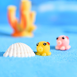 Cute Resin <b>Mini</b> Octopus Miniatures for Fishbowl Landscape Decorations Tiny Ocean Animal Charm Desktop Ornaments DIY Accessories - Product Image 6