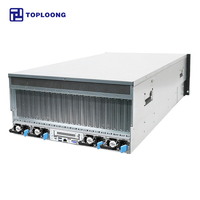 TOPLOONG Serveur Rack 5U Personnalisé Double Génération 4/5 avec 4 GPU 4090/5090, Solution Barebone pour Serveur IA et Apprentissage Profond